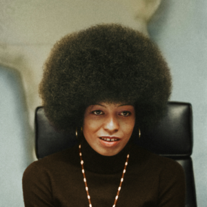 An image of civil rights activist Angela Davis.